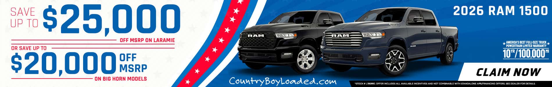 2026 RAM 1500 Promo