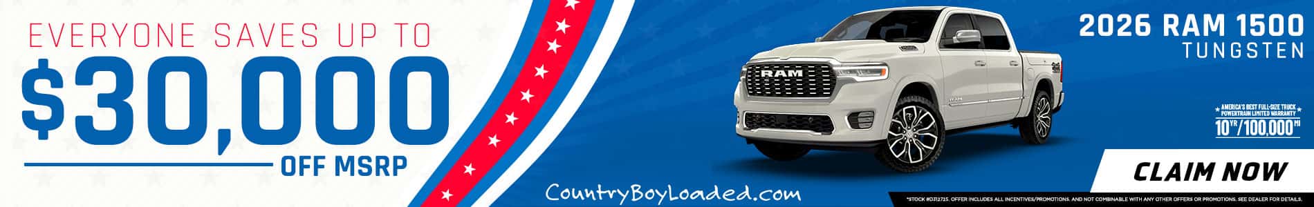 2026 RAM 1500 Tungsten Promo