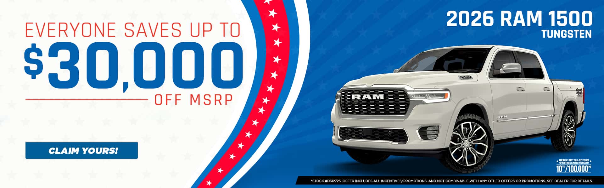 2026 RAM 1500 Tungsten Promo