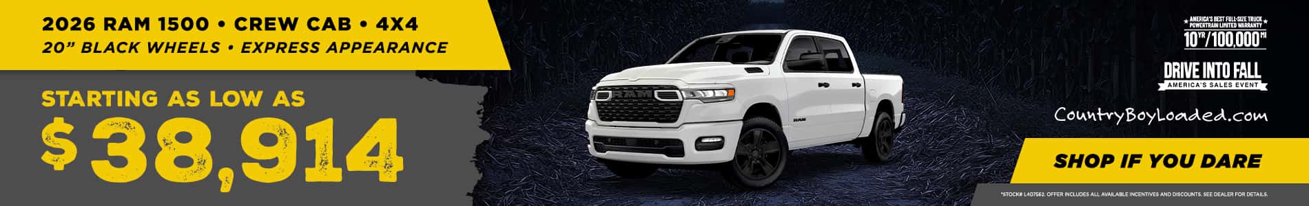 2026 Ram 1500 Promo