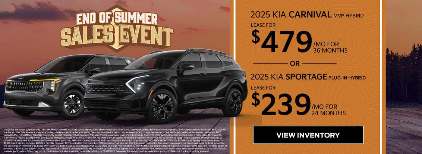 carnival and sportage lease offer