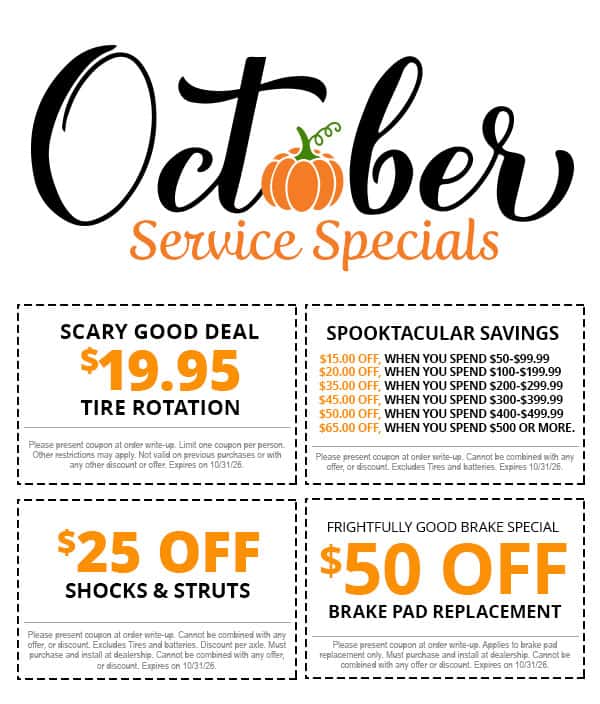 October Service Specials