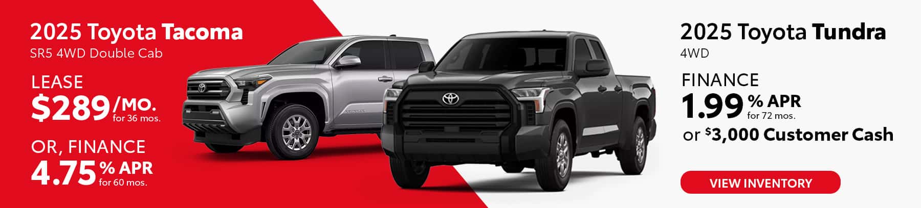 Toyota Tacoma and Tundra