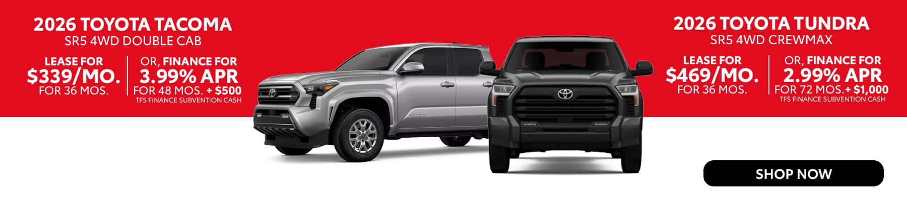 Toyota Tacoma and Tundra