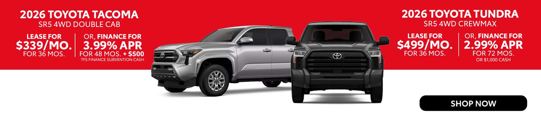 Toyota Tacoma and Tundra