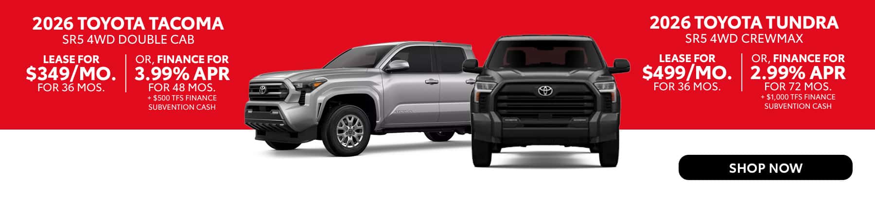Toyota Tacoma and Tundra