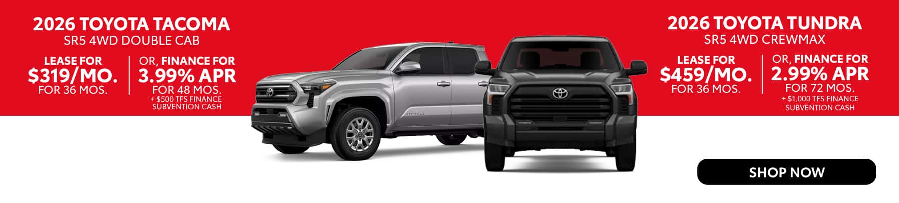 Toyota Tacoma and Tundra