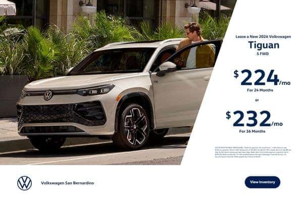 Lease a New 2026 Volkswagen Tiguan S FWD for $224/mo for 24 Months or  $232/mo for 36 Months