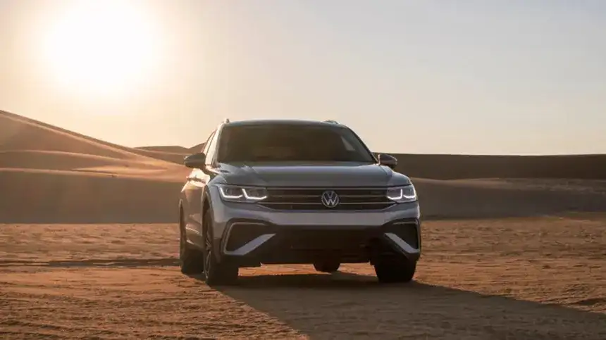 Volkswagen in a desert