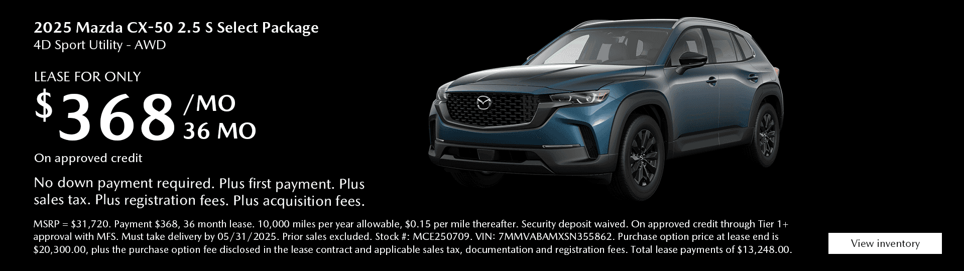 CX-50 Lease Offer
