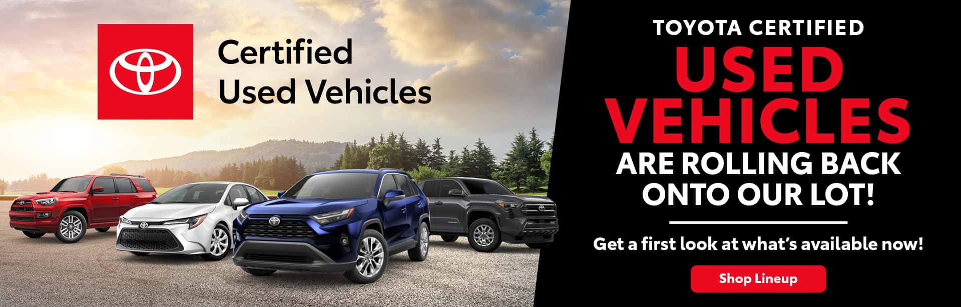 Toyota Certified Used Vehicles Inventory Rollout May Message Desktop Slide