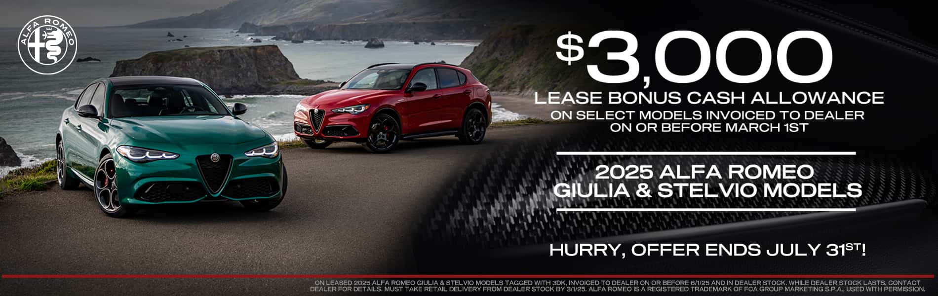 $3,300 Lease Cash Allowance